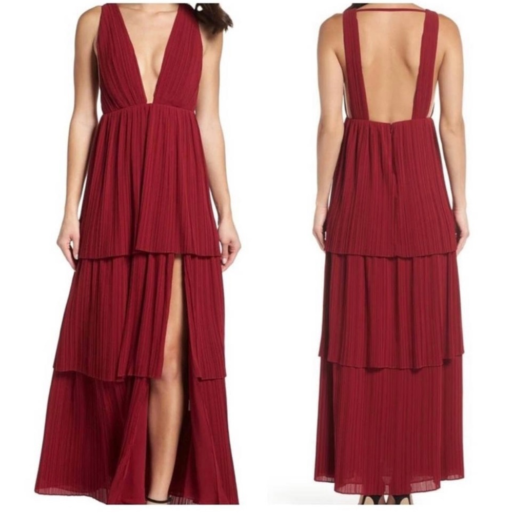 Fame & Partners Red Callie Gown